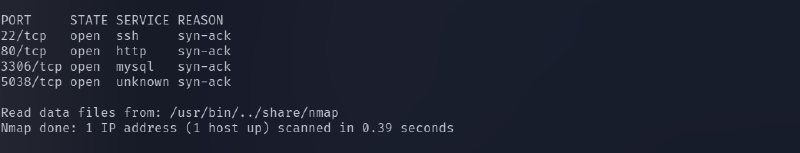 Nmap Scan
